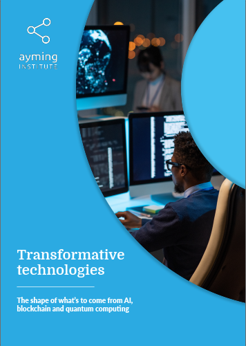 Cover image - Transformative technologies